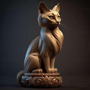 3D модель Балийская кошка (STL)